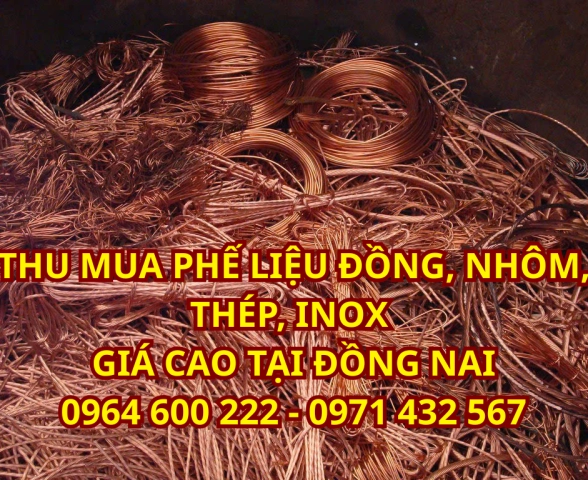 THU MUA PHẾ LIỆU ĐỒNG - NHÔM - THÉP - INOX GIÁ CAO TẠI ĐỒNG NAI